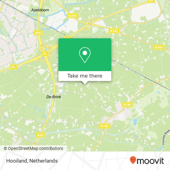 Hooiland kaart