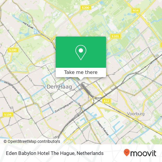 Eden Babylon Hotel The Hague kaart