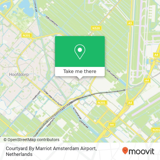 Courtyard By Marriot Amsterdam Airport kaart