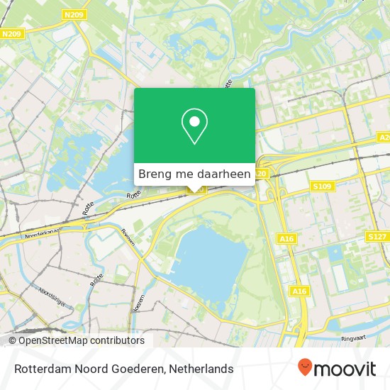 Rotterdam Noord Goederen kaart