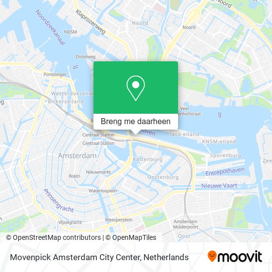 Movenpick Amsterdam City Center kaart