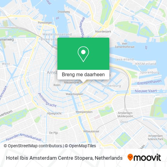 Hotel Ibis Amsterdam Centre Stopera kaart