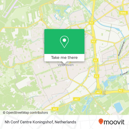 Nh Conf Centre Koningshof kaart