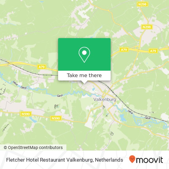 Fletcher Hotel Restaurant Valkenburg kaart