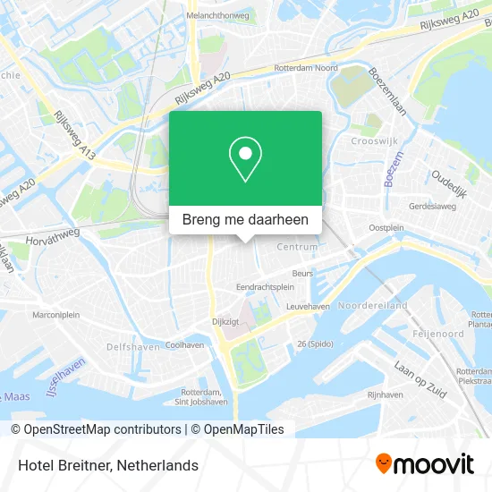 Hotel Breitner kaart