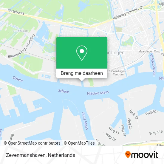 Zevenmanshaven kaart