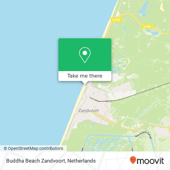 Buddha Beach Zandvoort kaart