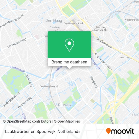 Laakkwartier en Spoorwijk kaart