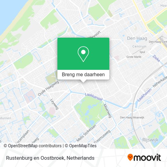 Rustenburg en Oostbroek kaart