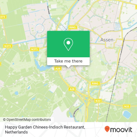 Happy Garden Chinees-Indisch Restaurant, Het Sticht 36 kaart