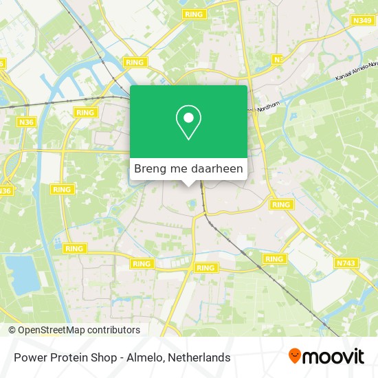 Power Protein Shop - Almelo kaart