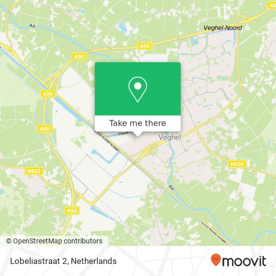 Lobeliastraat 2, 5462 BH Veghel kaart