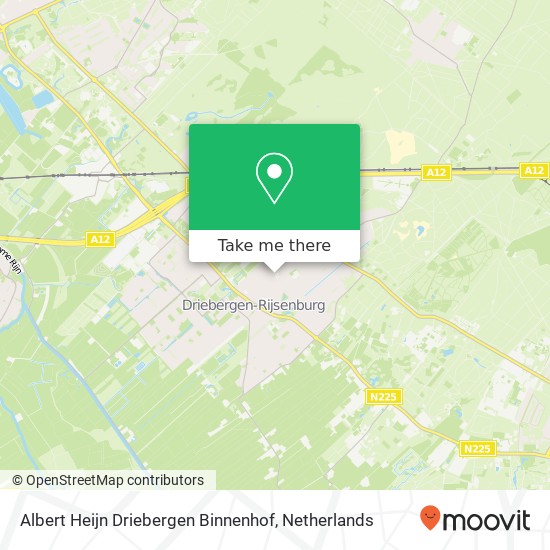 Albert Heijn Driebergen Binnenhof, Binnenhof 1 kaart