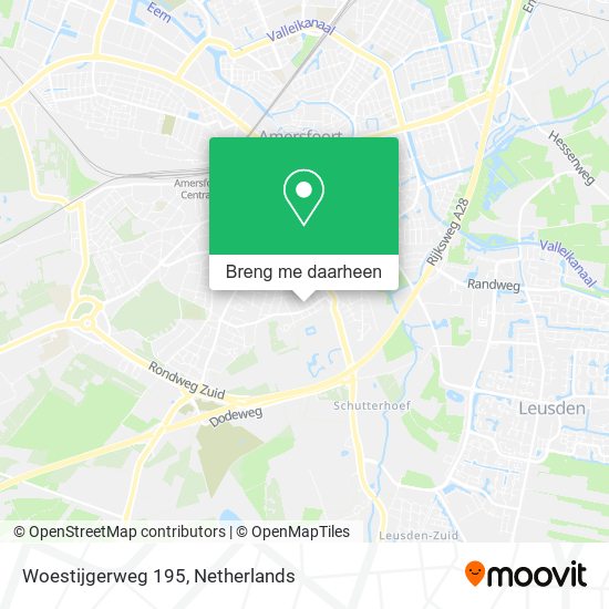 Woestijgerweg 195 kaart