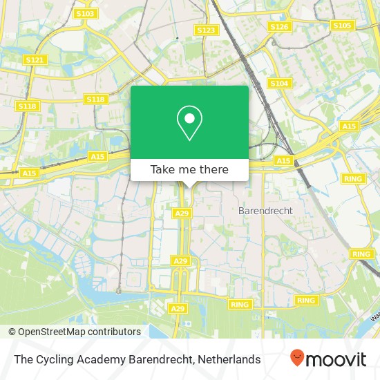 The Cycling Academy Barendrecht, Bijdorp-Zuid 1 kaart