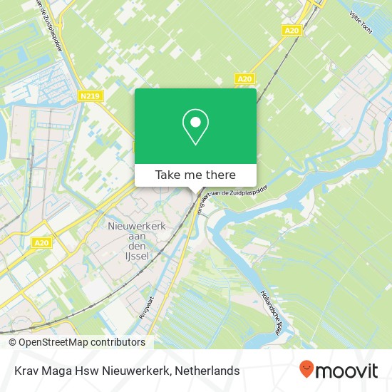 Krav Maga Hsw Nieuwerkerk, Fresiaveld 20 kaart