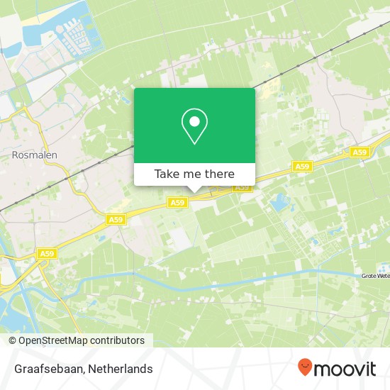 Graafsebaan, 5244 Rosmalen kaart