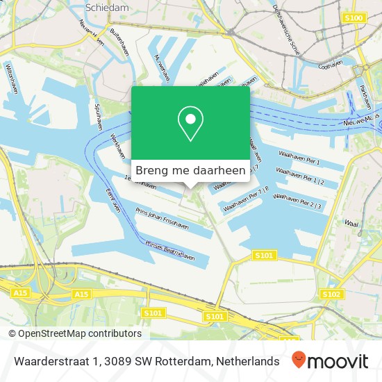 Waarderstraat 1, 3089 SW Rotterdam kaart