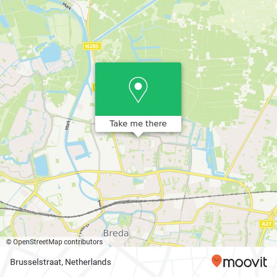 Brusselstraat, Brusselstraat, 4826 Breda, Nederland kaart