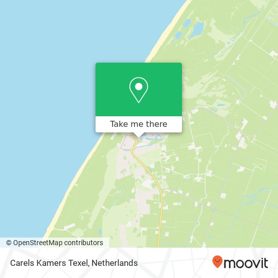 Carels Kamers Texel kaart