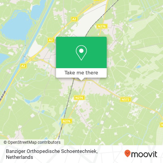 Banziger Orthopedische Schoentechniek, Herderstraat 25 kaart