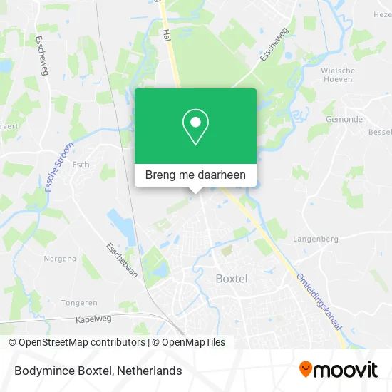 Bodymince Boxtel kaart