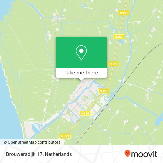 Brouwersdijk 17, 8711 AN Workum kaart