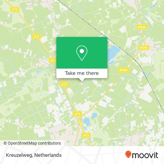 Kreuzelweg, Kreuzelweg, 5961 Horst, Nederland kaart