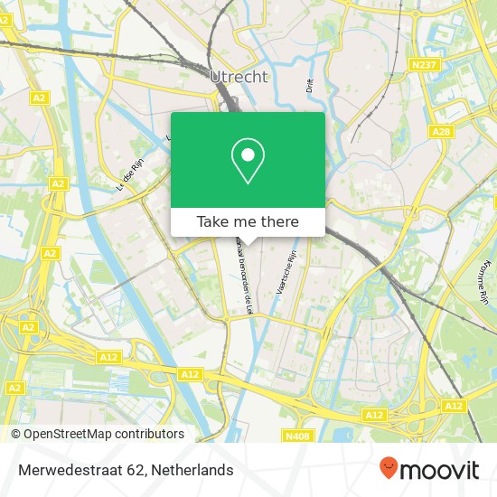 Merwedestraat 62, 3522 XP Utrecht kaart