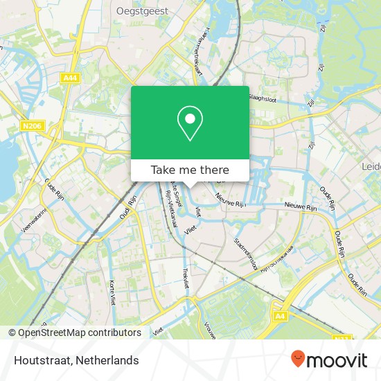 Houtstraat, Houtstraat, 2311 Leiden, Nederland kaart