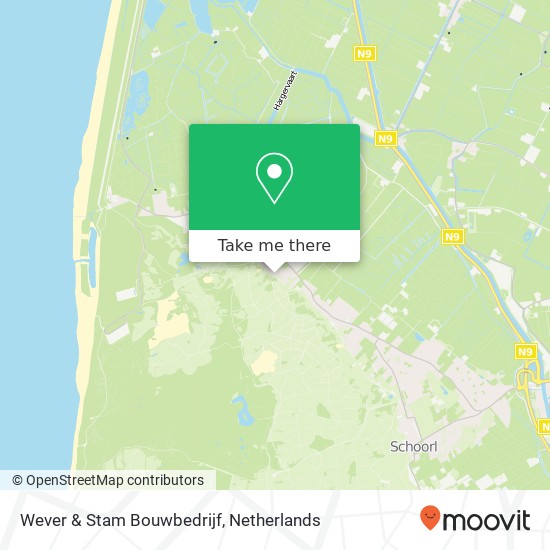 Wever & Stam Bouwbedrijf kaart