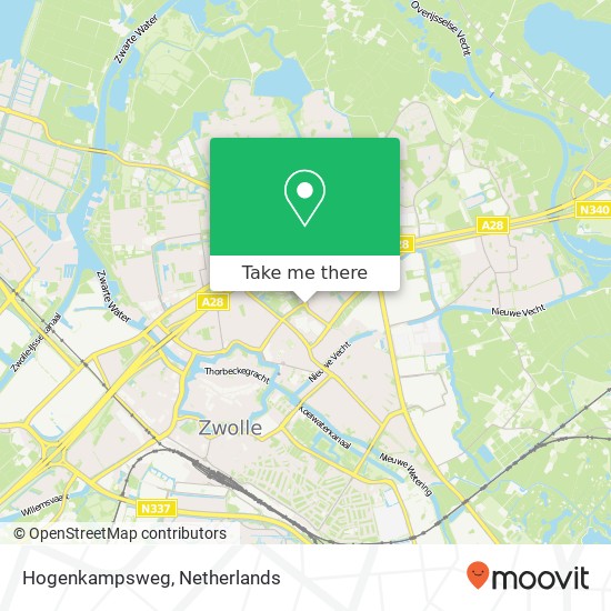 Hogenkampsweg, Hogenkampsweg, 8022 Zwolle, Nederland kaart