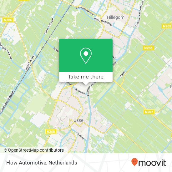 Flow Automotive, Meer en Duin 7 kaart