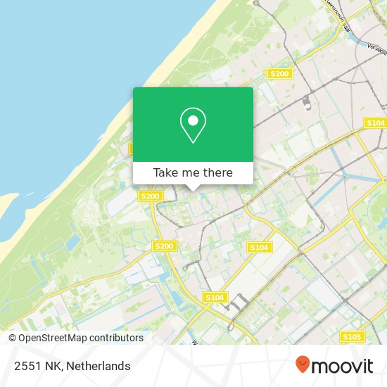 2551 NK, 2551 NK Den Haag, Nederland kaart