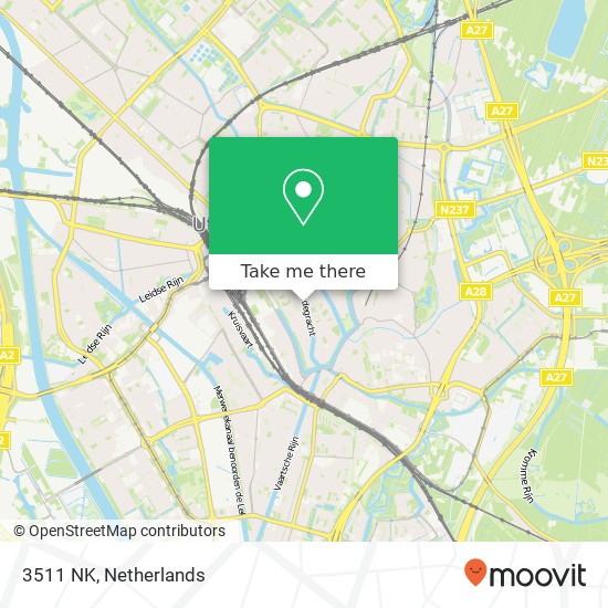 3511 NK, 3511 NK Utrecht, Nederland kaart