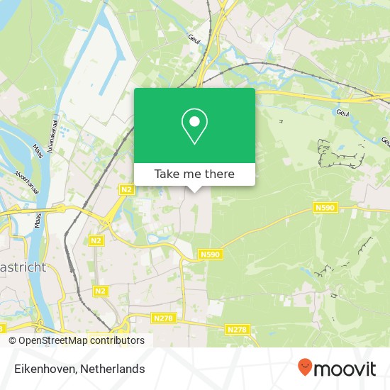 Eikenhoven, 6225 Maastricht kaart