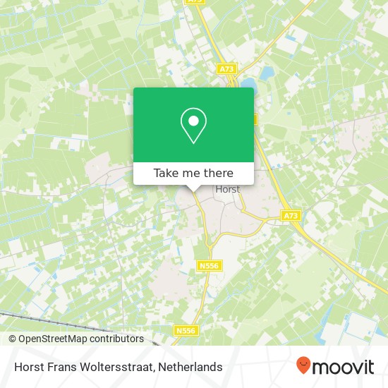 Horst Frans Woltersstraat kaart