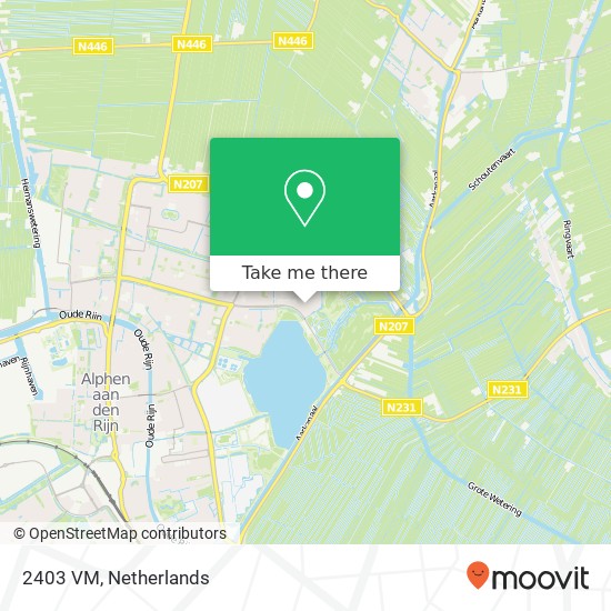 2403 VM, 2403 VM Alphen aan den Rijn, Nederland kaart