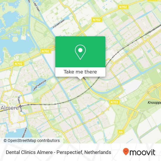 Dental Clinics Almere - Perspectief, Hendrick Avercampstraat 15 kaart
