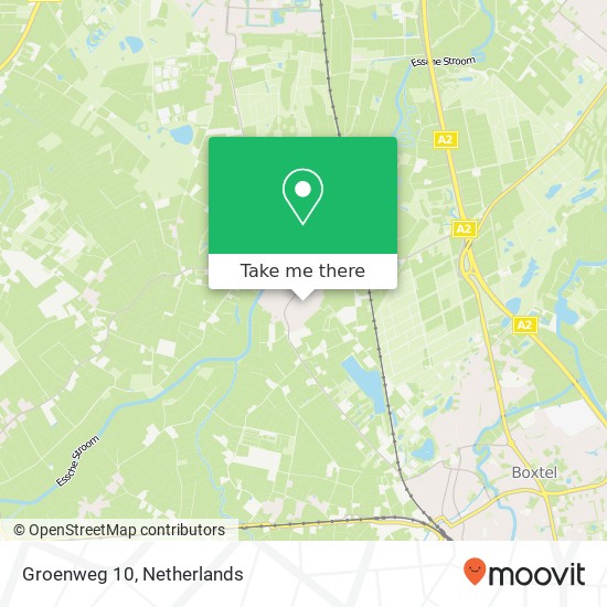 Groenweg 10, 5296 LZ Esch kaart