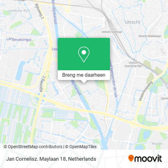 Jan Cornelisz. Maylaan 18 kaart