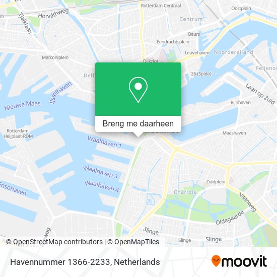 Havennummer 1366-2233 kaart