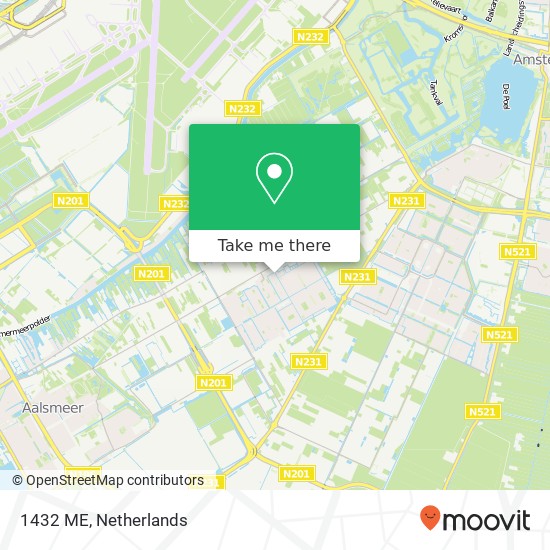 1432 ME, 1432 ME Aalsmeer, Nederland kaart