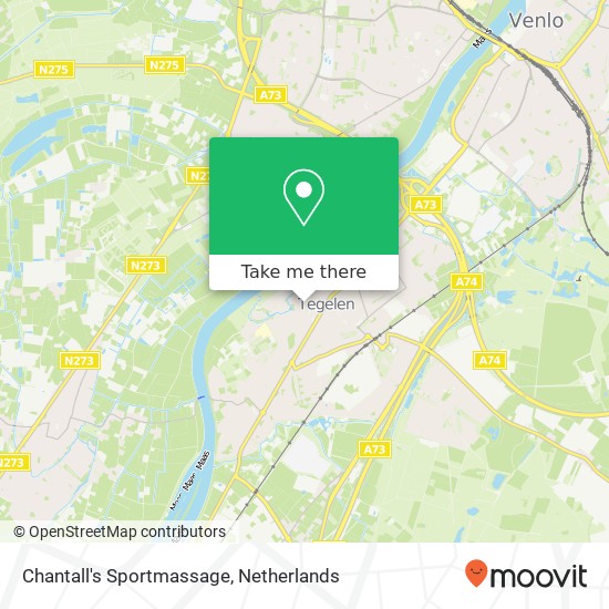 Chantall's Sportmassage, Engerstraat 37 kaart