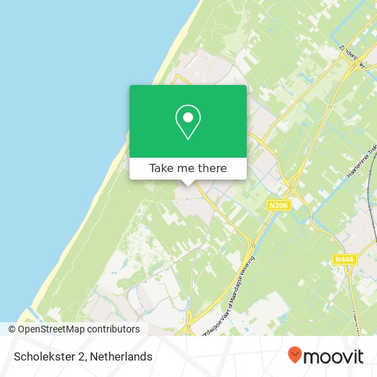 Scholekster 2, 2201 XH Noordwijk-Binnen kaart