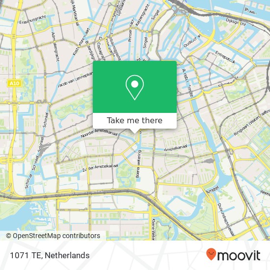 1071 TE, 1071 TE Amsterdam, Nederland kaart