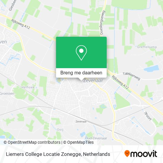 Liemers College Locatie Zonegge kaart
