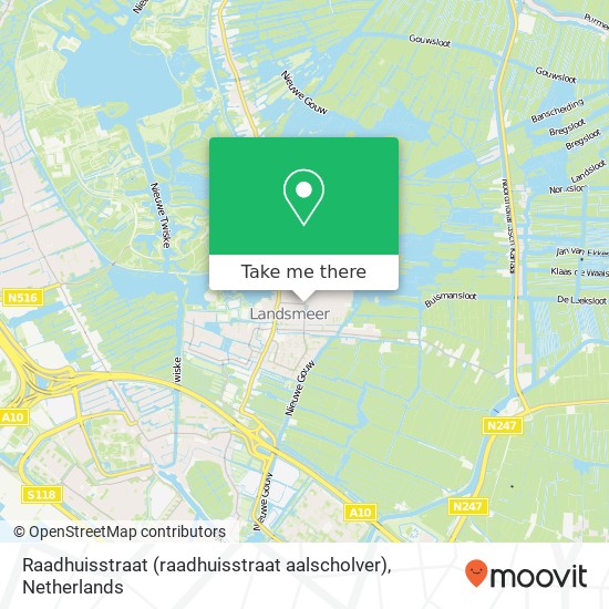Raadhuisstraat (raadhuisstraat aalscholver), 1121 Landsmeer kaart