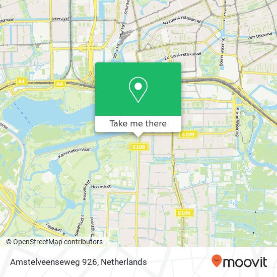 Amstelveenseweg 926, Amstelveenseweg 926, 1081 JN Amsterdam, Nederland kaart