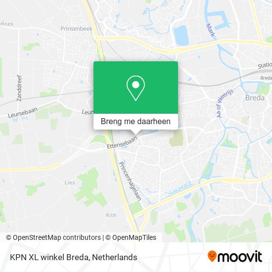 KPN XL winkel Breda kaart